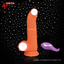 Adulto de silicona Strapon Dildo rojo juguetes de sexo anal Strapon pene para mujeres Lesbianas Dong arneses sexuales herramientas (DYAST397D)